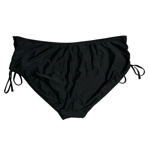 Time and Tru High Waisted Swim Bikini Bottoms - Black - Size 2x / 20 - 22 - Picture 2 of 6